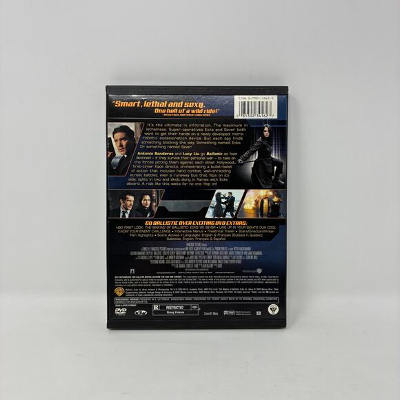Ballistic Ecks vs Sever DVD 2002 Antonio Banderas Lucy Liu Action Snap Case - Picture 2 of 7